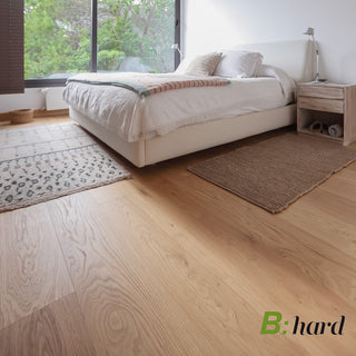 Piso de ingeniería B:Hard Style Roble, instalado dormitorio