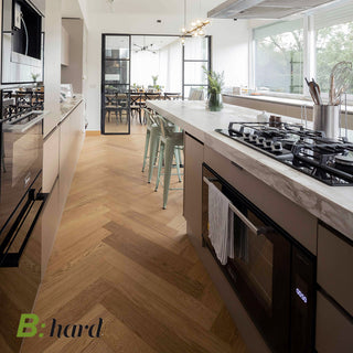 Piso B:Hard Modern Roble instalado en cocina