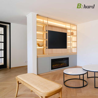 Piso B:Hard Modern Roble instalado en departamento