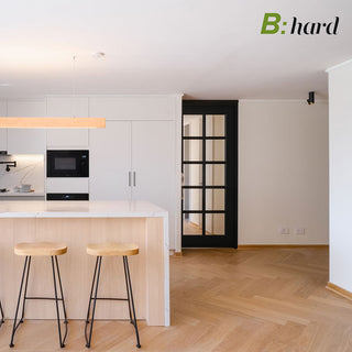 Piso B:Hard Modern Roble instalado en departamento